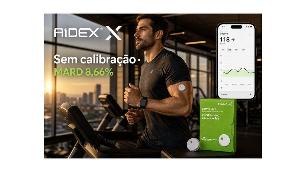 AiDEX G7 — Sem calibração · MARD 8,66%